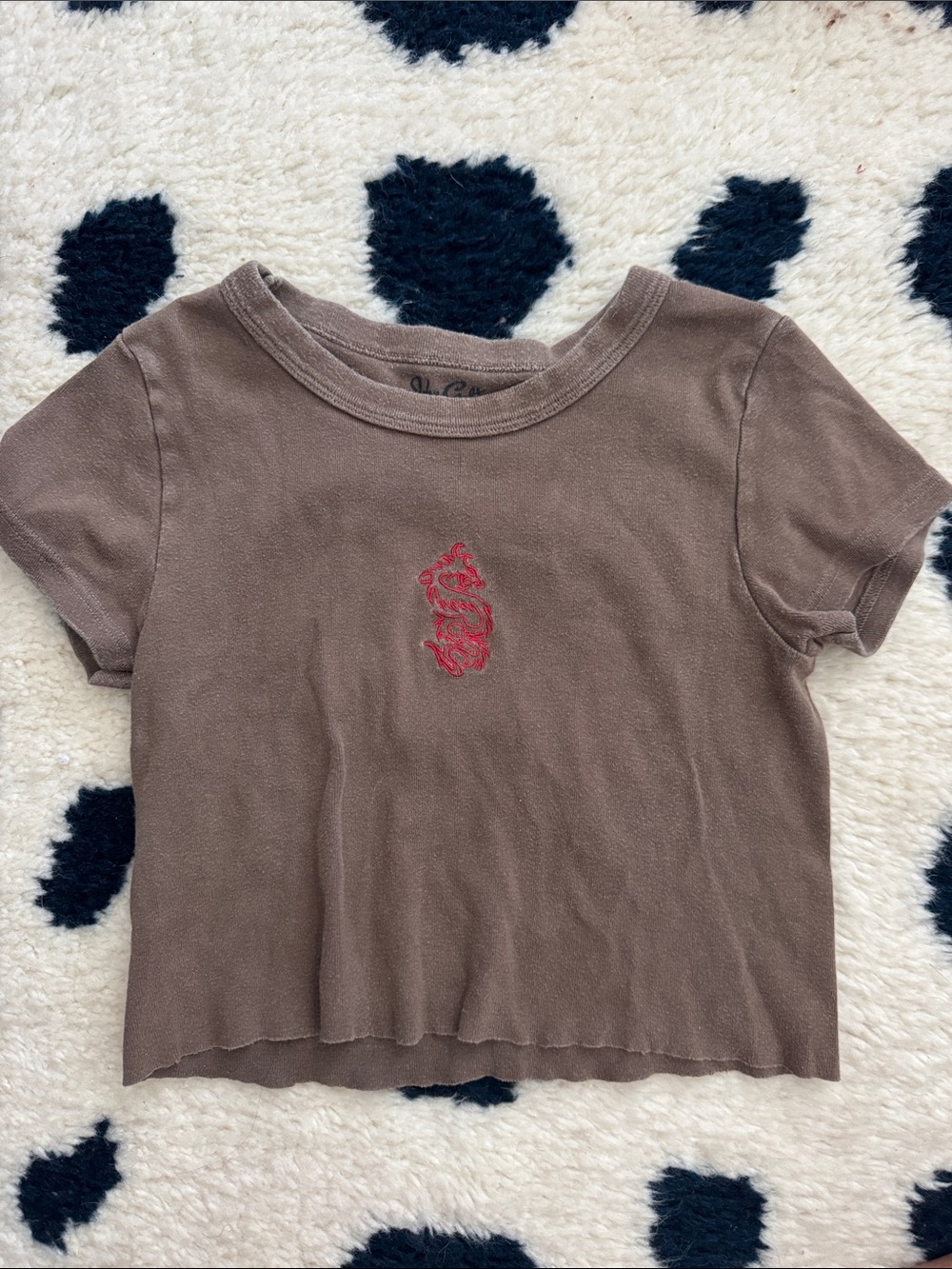 Brandy Melville Brown Short Sleeve Tee